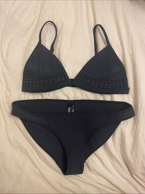 Triangl Neoprene Navy Bikini
